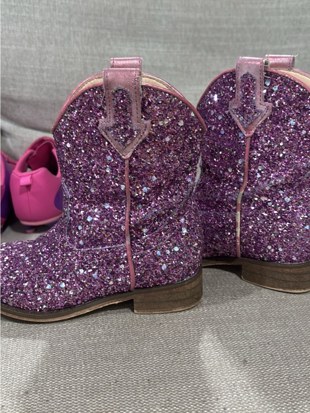 Purple sparkly cowboy boots - Picture 3 of 3